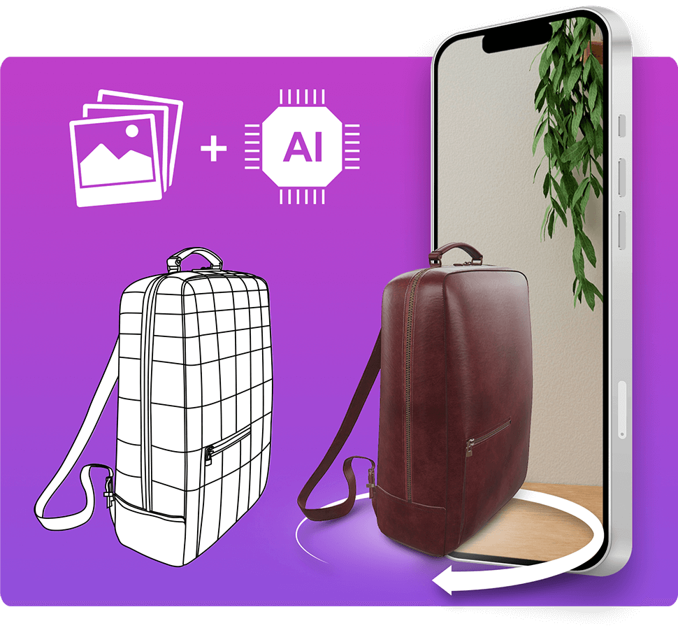 AI generated 3D models & 3D product configurator