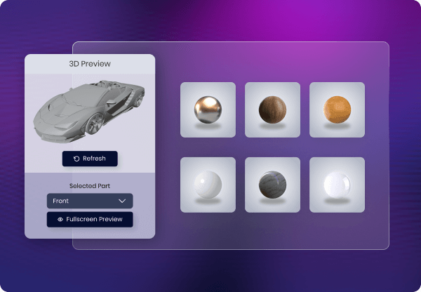 3D configurator for an industrial valve—size, port, and material options with real-time 3D updates