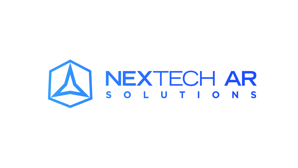 Nextech AR Solutions logo in blue gradient