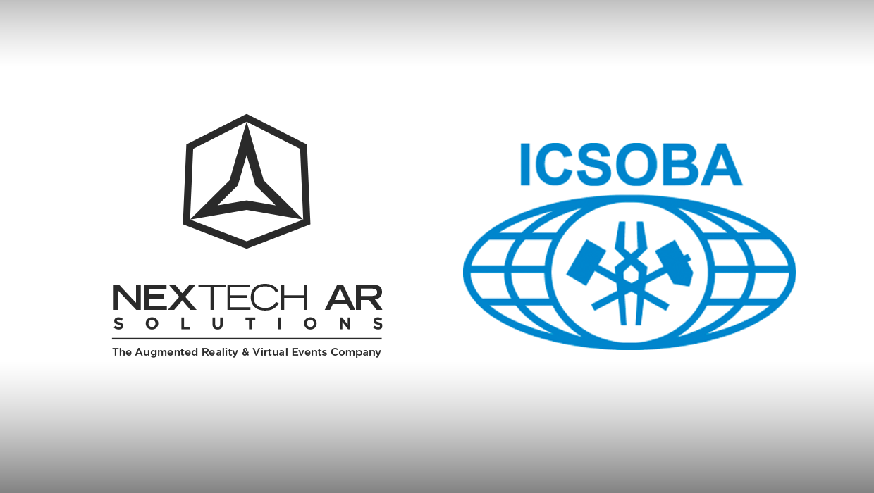 Nextech AR Solutions logo with ICSOBA logo