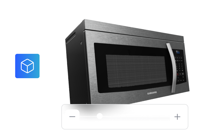 Interactive 3D laptop with labeled USB/HDMI ports and finish selector