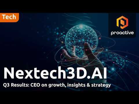 Nextech3D.ai Q3 Results Live: CEO talks Growth, Insights & Strategy