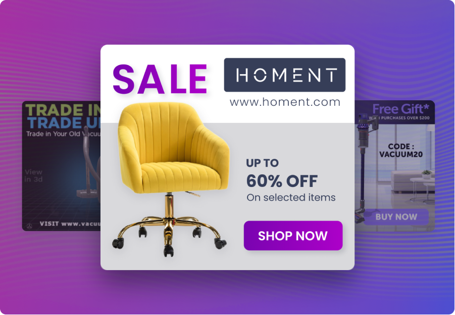 3D assets and short product videos optimized for Meta and Google immersive ads with presets, UTM tracking, and easy creative refresh.