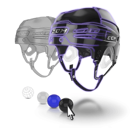 LOD comparison of a branded prop with PBR textures, showing high to low detail levels