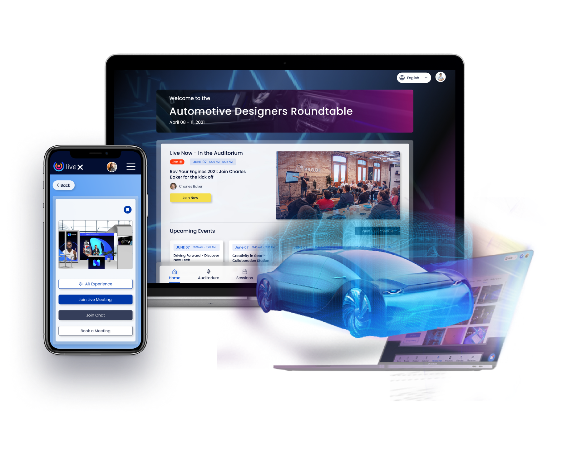 AR placement of a car model on floor